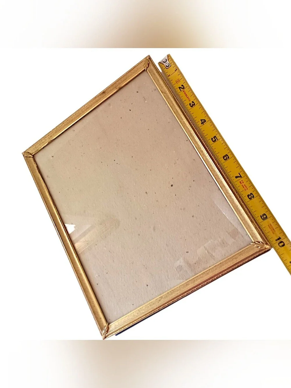 2 Vintage Brass Picture Photo Frames 8x10 Gold Tone Hollywood Regency Embossed